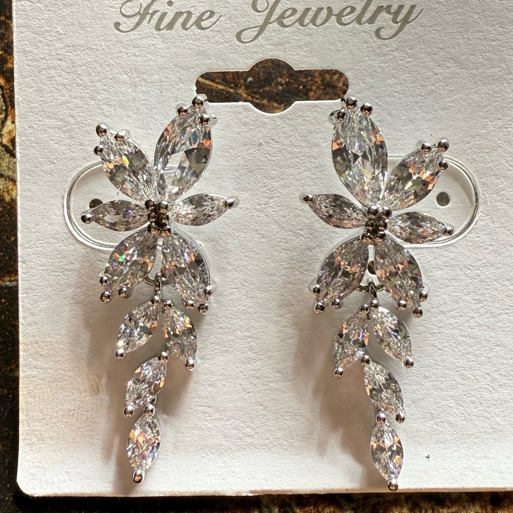 Silver sterling silver earrings